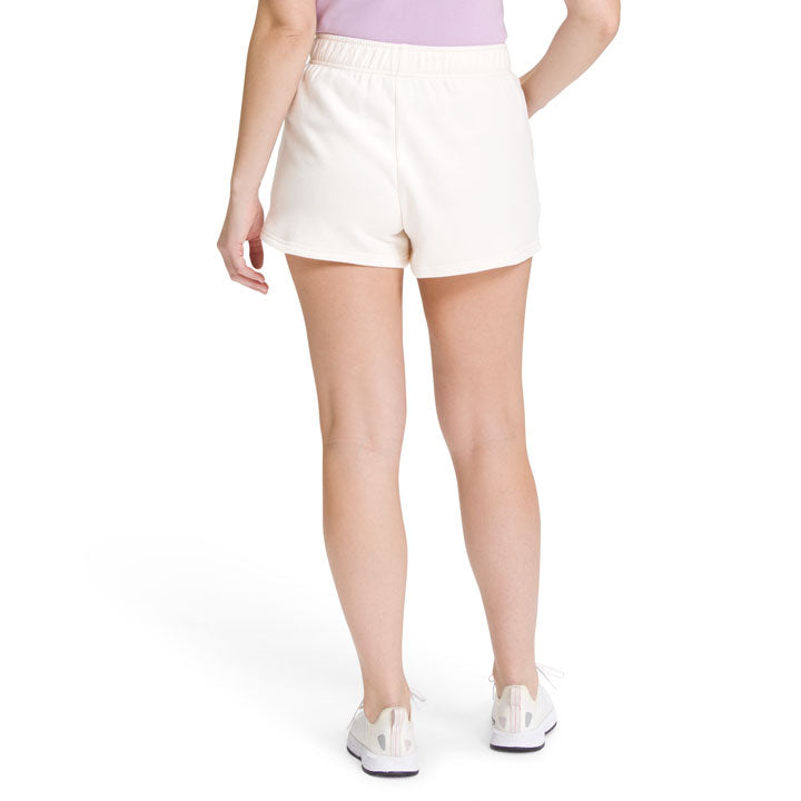 Womens Half Dome Fleece Short-Shorts-The North Face-Gardenia White/TNF White-Mountain Sports