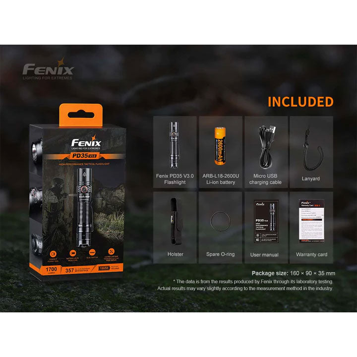 Fenix PD35 V3.0 Everyday Carry Flashlight