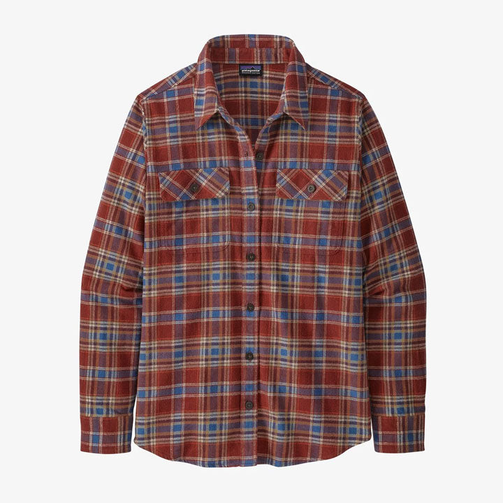 Patagonia Long-Sleeved Organic Cotton Midweight Fjord Flannel Shirt Womens
