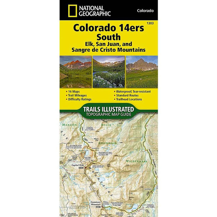 1303 Colorado Topographic Map- 14ers South
