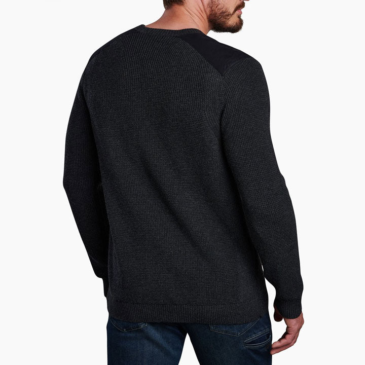 Mens Evader Sweater-Long Sleeve Shirts-Kuhl-Graphite-Mountain Sports
