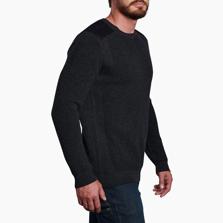 Mens Evader Sweater-Long Sleeve Shirts-Kuhl-Graphite-Mountain Sports