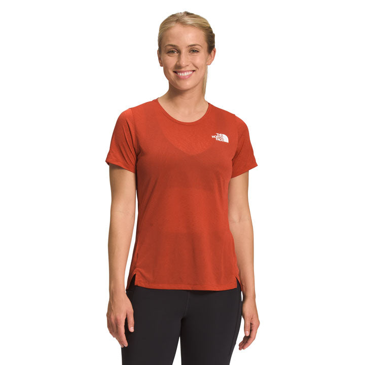 Womens Sunriser S/S Shirt-Short Sleeve Shirts-The North Face-Rusted Bronze-Mountain Sports