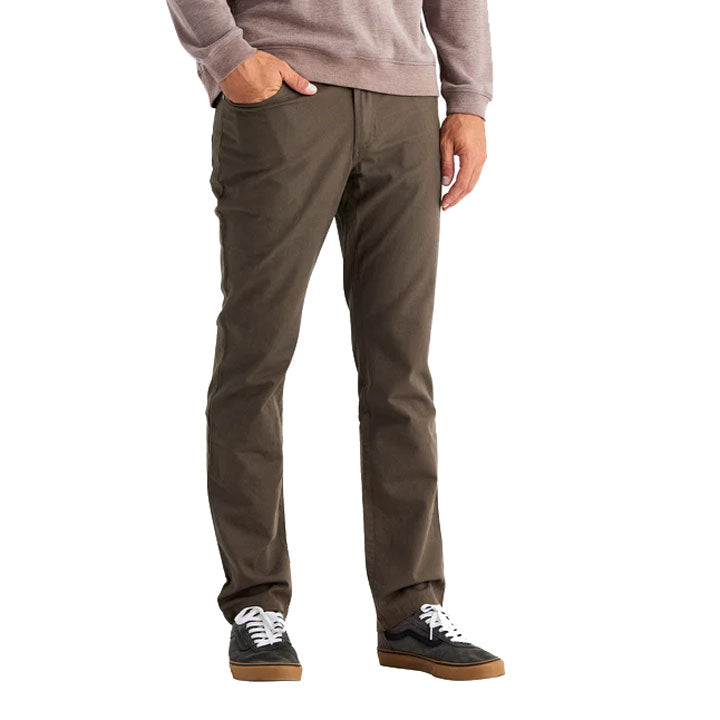 Mens Stretch Canvas 5 Pocket Pant-Pants-Free Fly-Tobacco-Mountain Sports