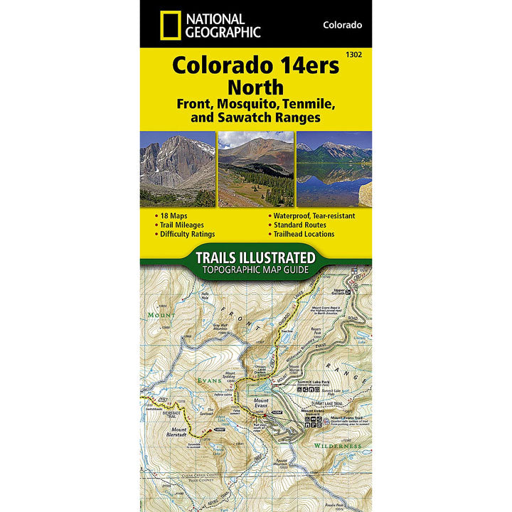 1302 Colorado Topographic Map- 14ers North