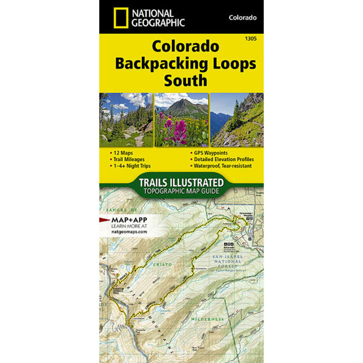 1305 Colorado Topographic Map-Backpacking Loops South