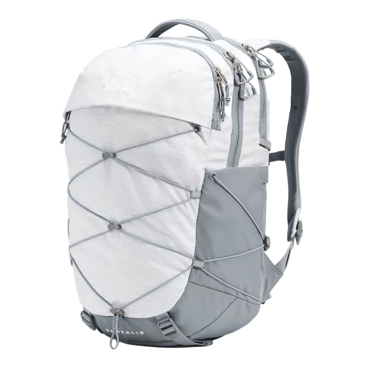 Womens Borealis Backpack-Backpacks-The North Face-TNF White Metallic Mélange/Mid Grey-Mountain Sports