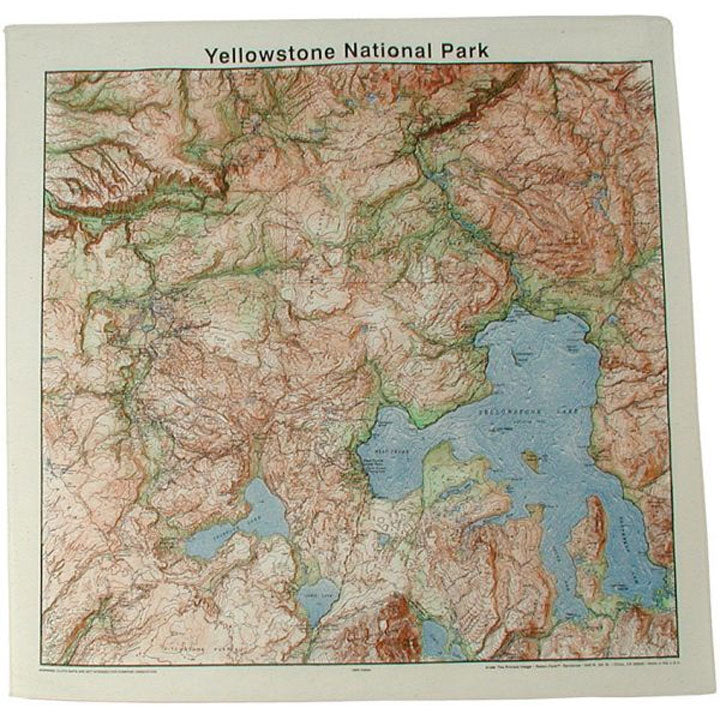 The Printed Image National Park Topo Bandana