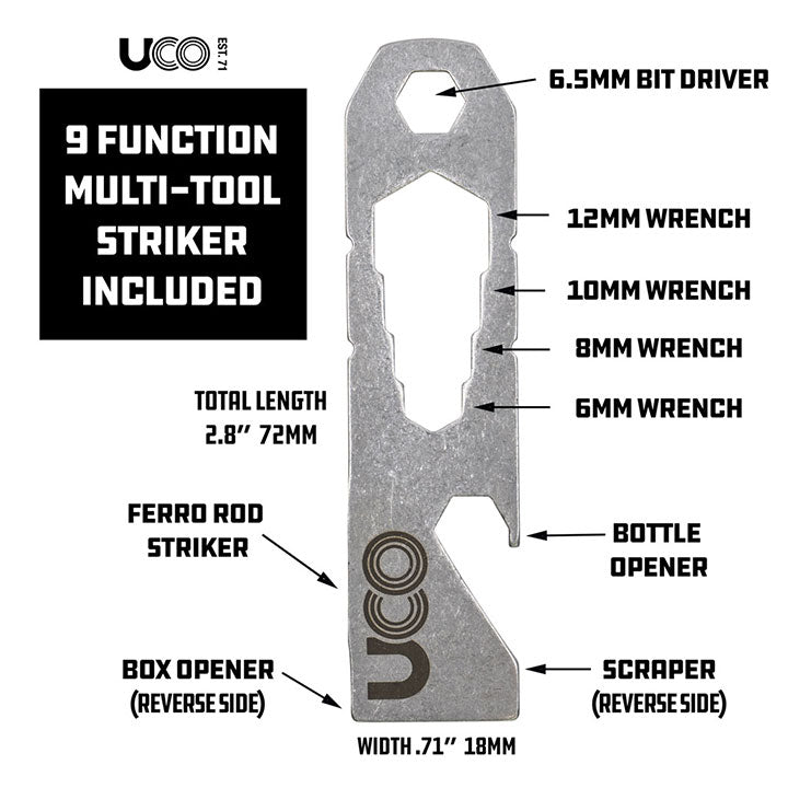 UCO Titan Fire Striker Ferrocium Fire Starter Kit